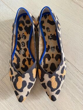 Rothy’s Pointed Toe Flats / Animal Print / Size 8.5